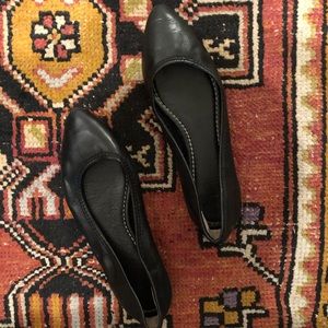 Frye Black Leather Flats